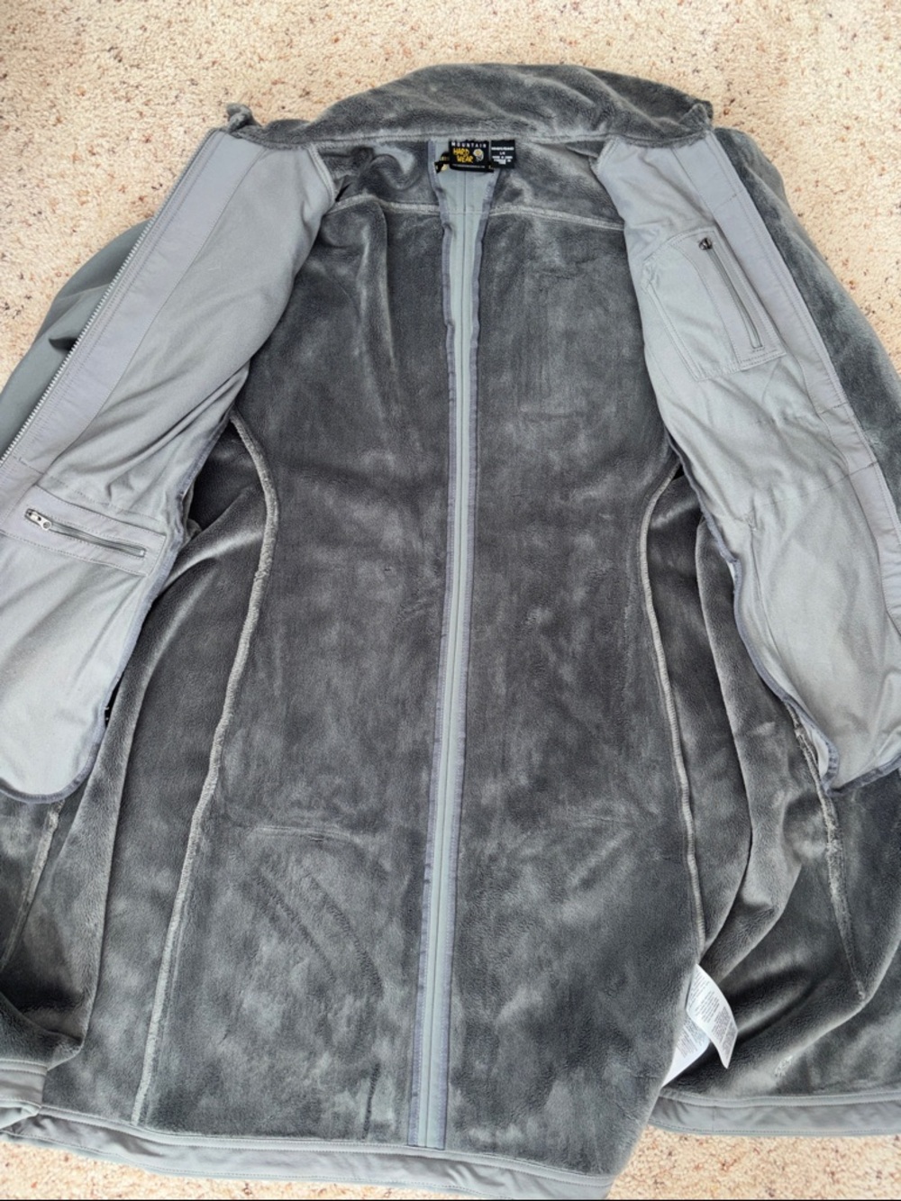 Mountain Hardwear Women's Gray Trench Softshell Coat Size Large - Picture 9 of 10